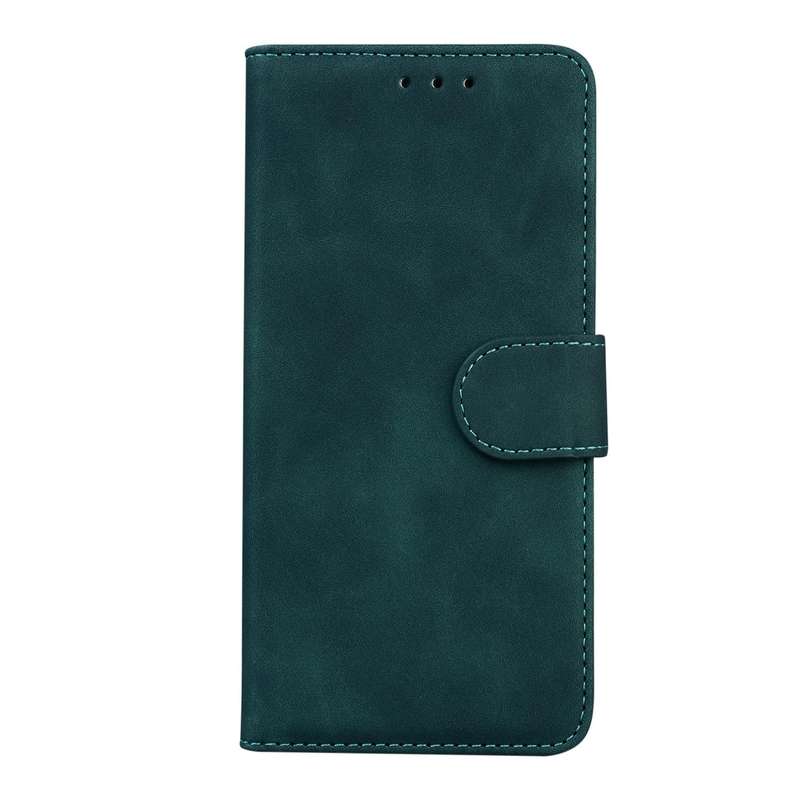 For Samsung Galaxy A70 / A70s Skin Feel Pure Color Flip Leather Phone Case(Green)