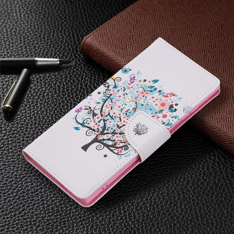 For Samsung Galaxy S22 Ultra 5G Colored Drawing Pattern Horizontal Flip Phone Leather Case with H...