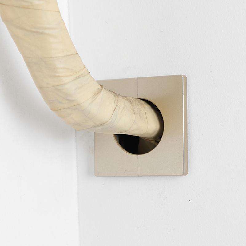 Square Air Conditioning Hole Decoration Cover Wall Hole Plug, Style: 9cm White