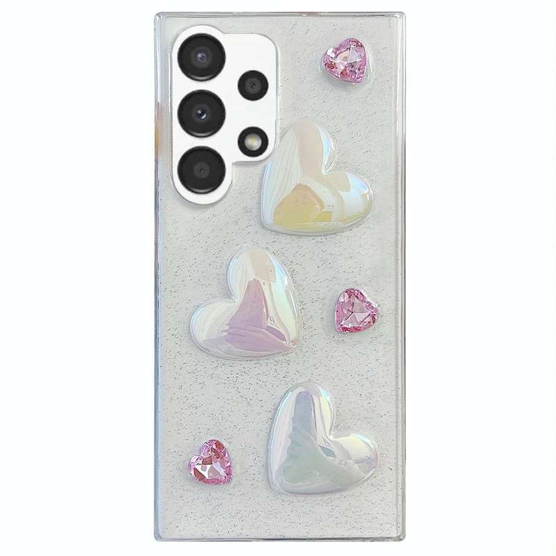 For Samsung Galaxy A13 4G Love Epoxy TPU Protective Case(Pink)