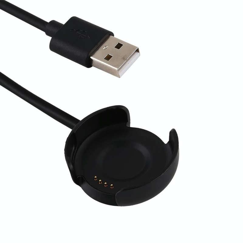 1m Portable Smart Watch Cradle Charger USB Charging Cable for Amazfit A1801(Black)