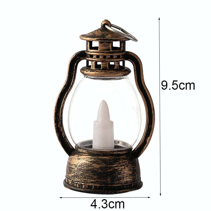 Retro Portable Kerosene Lamp Bar Home Christmas Decoration Lights, Color: Black