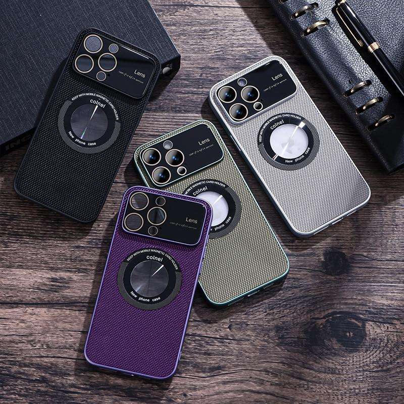 For iPhone 11 View Window Magsafe PC Phone Case(Black)