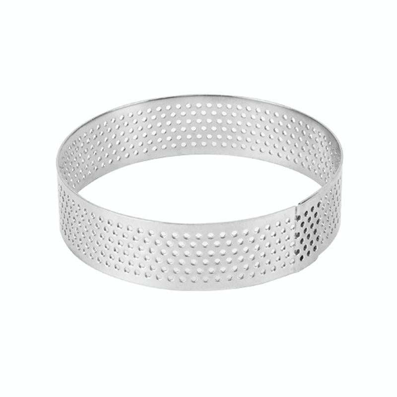 BN1006 Stainless Steel Mousse Circle Thickened Perforated Cake Mold DIY Baking Tools, Specificati...