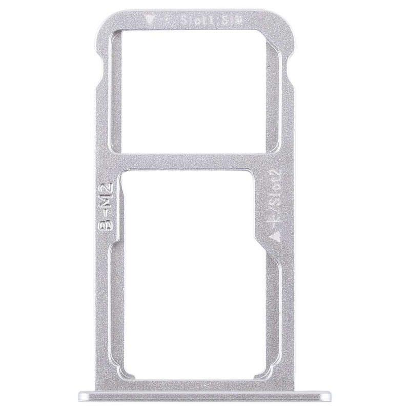 SIM Card Tray + SIM Card Tray / Micro SD Card for Huawei G9 Plus (Silver)