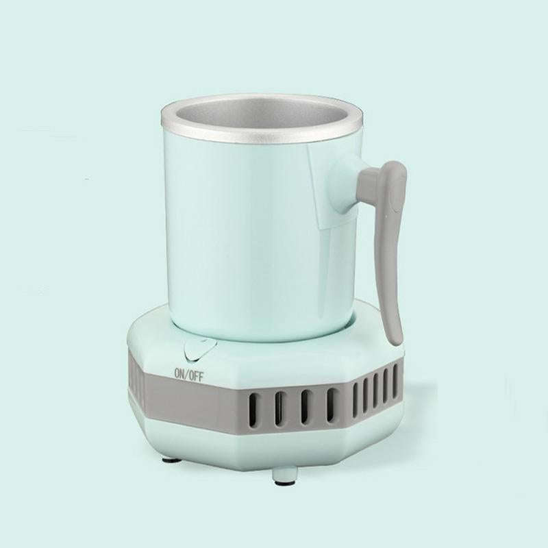 Fast Cooling Cup Mini Chilled Drinks Juice Desktop Quick-Freeze Cooling Drinks Cup, CN Plug(Blue)