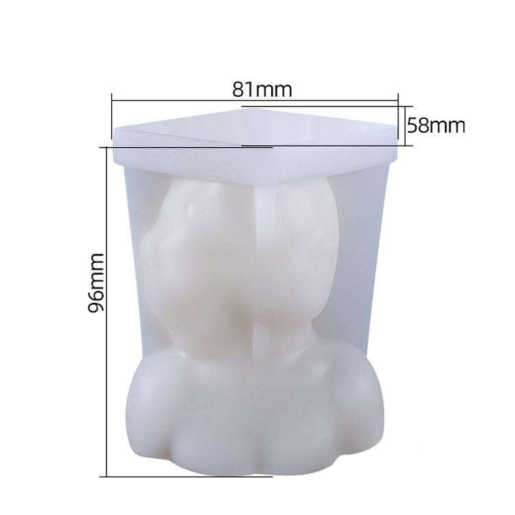 Aromatherapy Plaster Mold Rose Beauty Candle Silicone Mold, Style: Cover Eyes