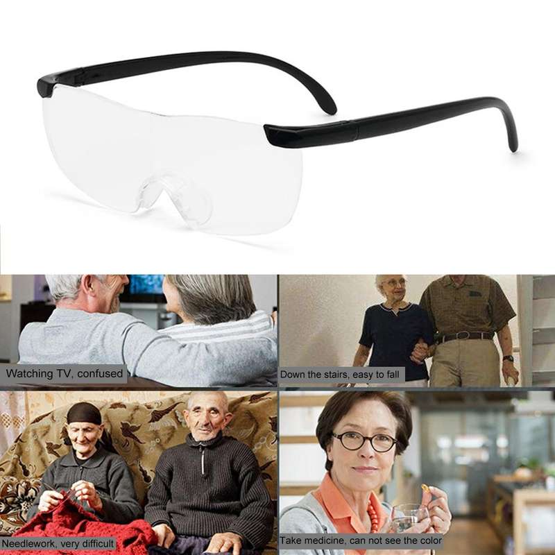 Presbyopic Glasses, Ultra Thin High-definition 1.6X Portable Presbyopic Hypermetropic Reading Gla...