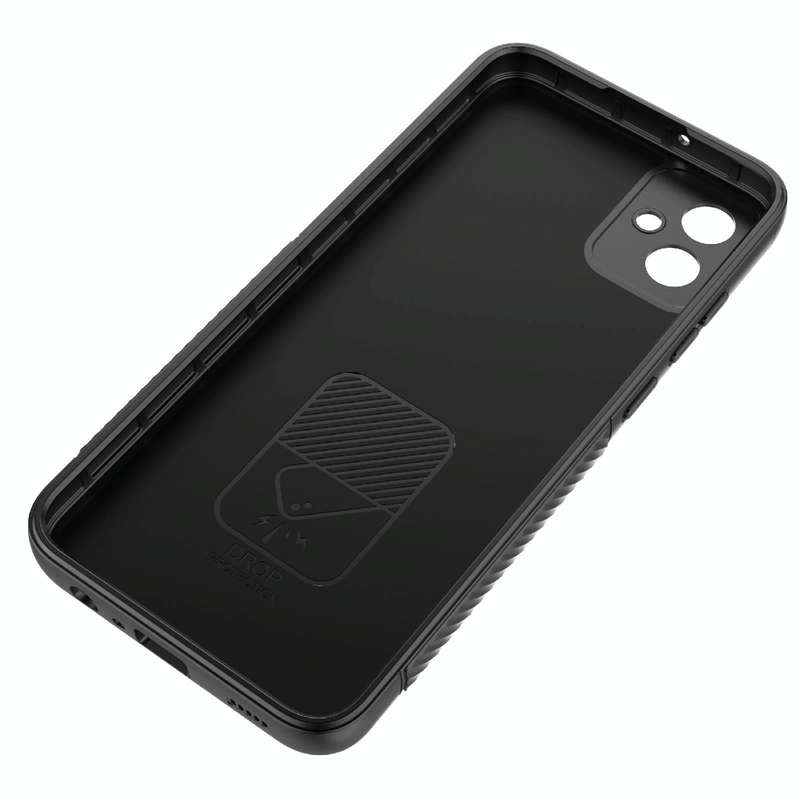 For Samsung Galaxy A04e 4G Wavy Texture TPU Phone Case with Lens Film(Purple)
