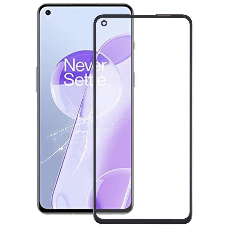 For OnePlus 9RT 5G MT2110 MT2111 Front Screen Outer Glass Lens with OCA Optically Clear Adhesive ...