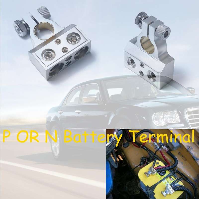 A1121 2 PCS Universal Dual Positive or Negative Battery Terminal Kit