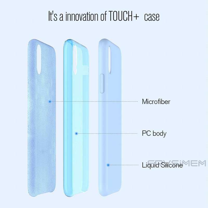 Pure Color Liquid Silicone Case for iPhone 8 Plus & 7 Plus(Purple)