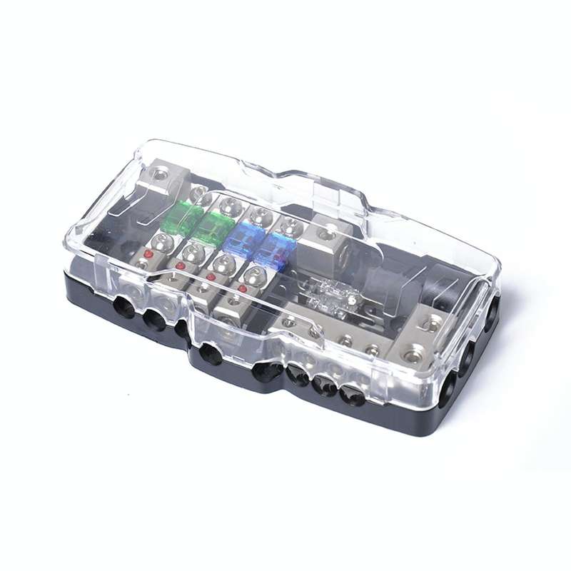 A0529 Multi-functional LED Car Audio Stereo Mini ANL Fuse Box with Wrench