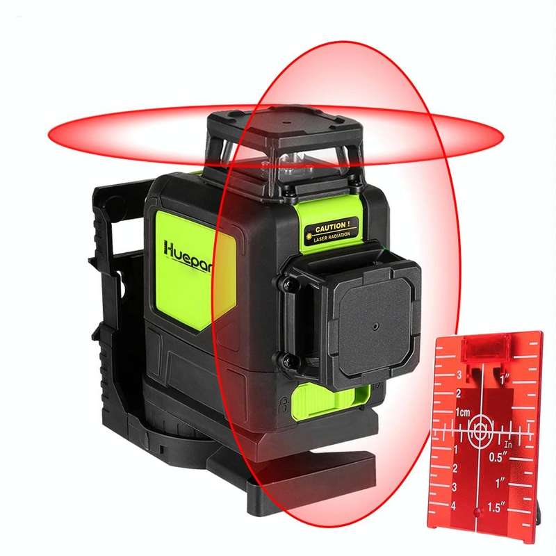 902CR 2360 Degrees Laser Level Covering Walls and Floors 8 Line Red Beam IP54 Water / Dust proof(...