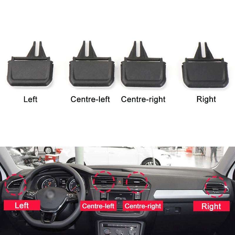 For Volkswagen Tiguan L 17-21 Car Air Conditioning Air Outlet Paddle, Left Driving(Middle-Right)