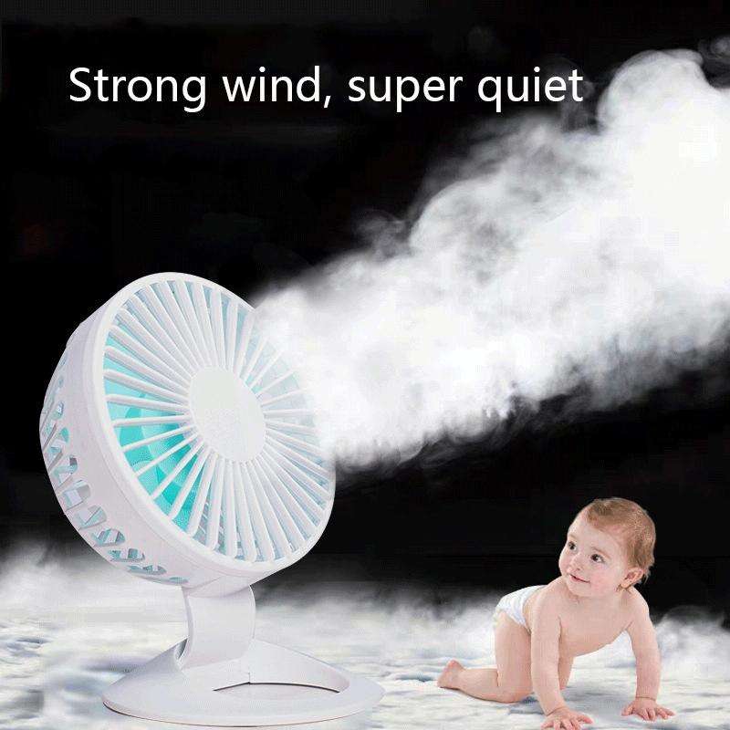 F2 Student USB Quiet Office Desktop Mini Fan, Colour: White Without Battery