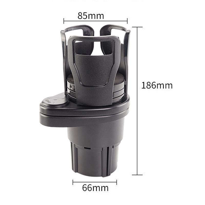 Multi-Function Car Cup Rack Modified Cup Mat Beverage Rack, Colour: Matt Black