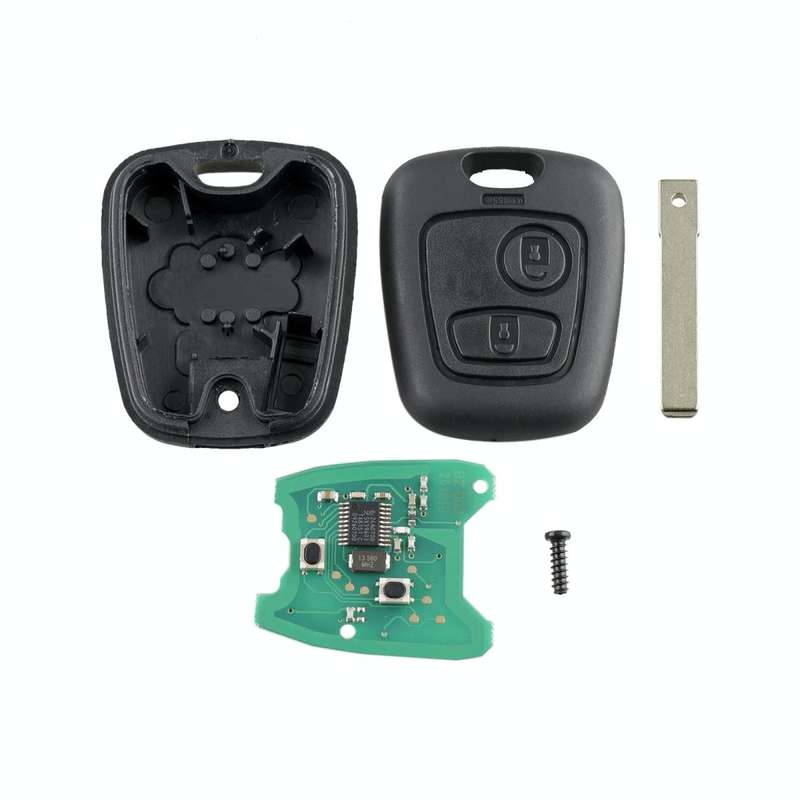 For PEUGEOT 206 / 307 2 Buttons Intelligent Remote Control Car Key with Integrated Chip & Battery...