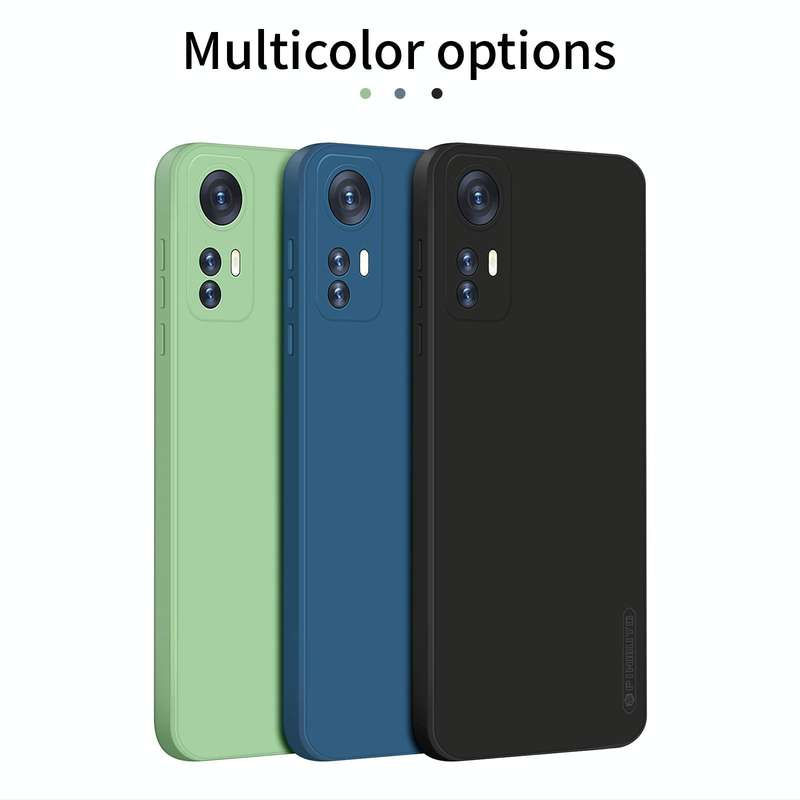 For Xiaomi 12 PINWUYO Liquid Silicone TPU Phone Case(Blue)