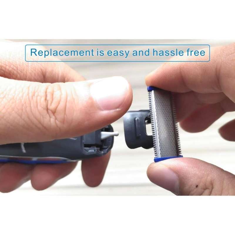 Electric Men Shaver Rechargeable Shaver Trimmer(Black + Blue)