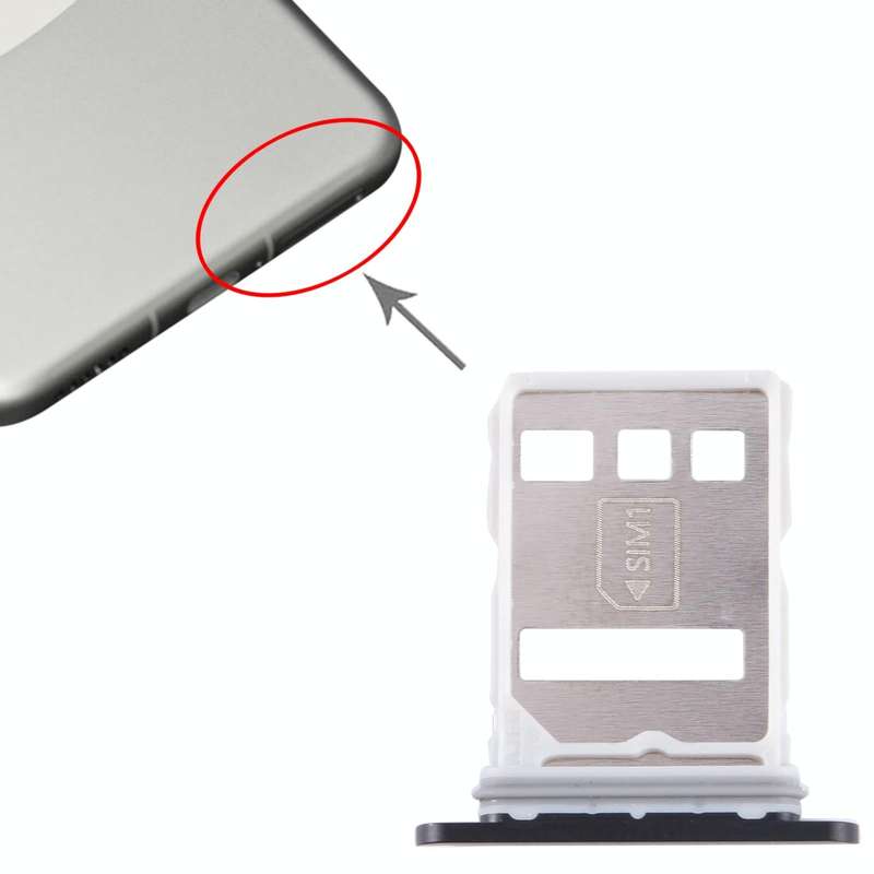 For Huawei Mate 60 Pro SIM + NM Card Tray (Black)