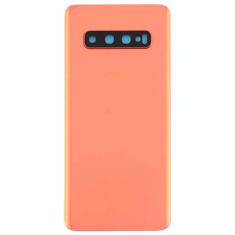 For Galaxy S10 Battery Back Cover with Camera Lens (Pink)