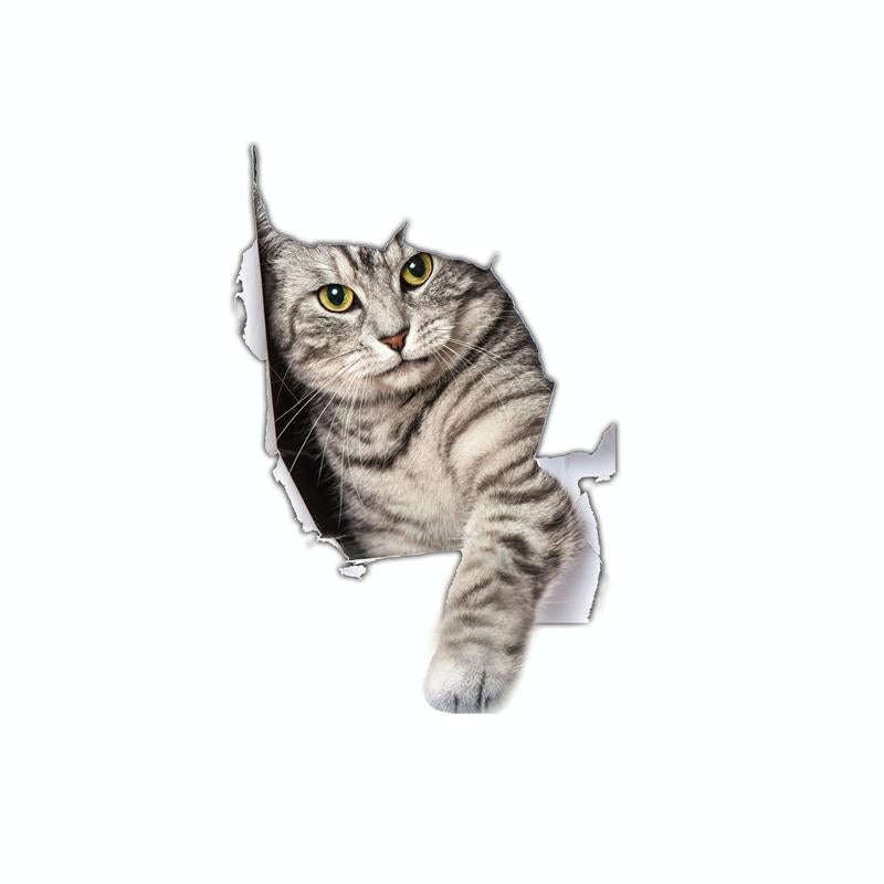 4 PCS 3D Simulation Animal Personality Car Stickers Glass Car Door Scratches Decorative Occlusion...