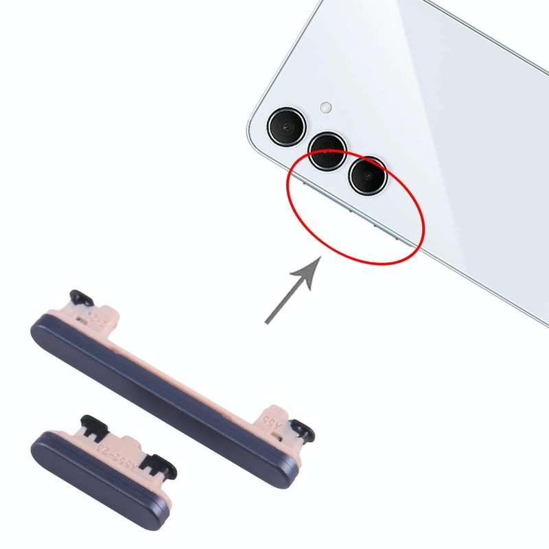 For Samsung Galaxy A55 SM-A556B 10pcs Original Power Button and Volume Control Button (Blue)