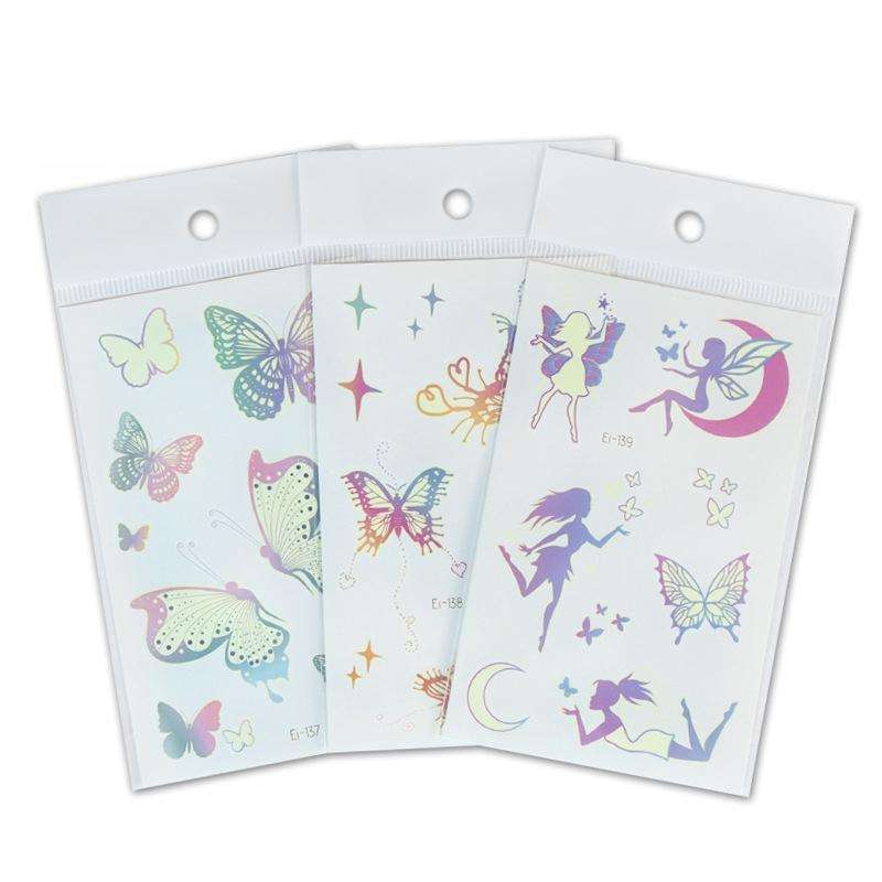10 PCS Waterproof Luminous Tattoo Stickers Gradient Temporary Tattoo Stickers(EI-137)