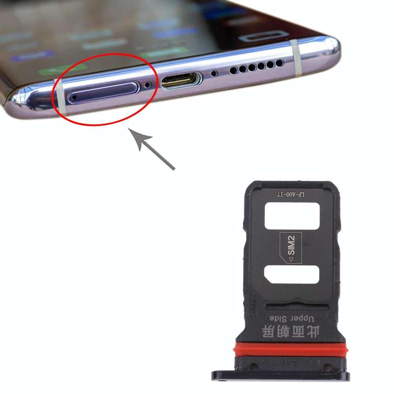 For vivo NEX 3 V1923A, V1923T SIM Card Tray + SIM Card Tray (Black)