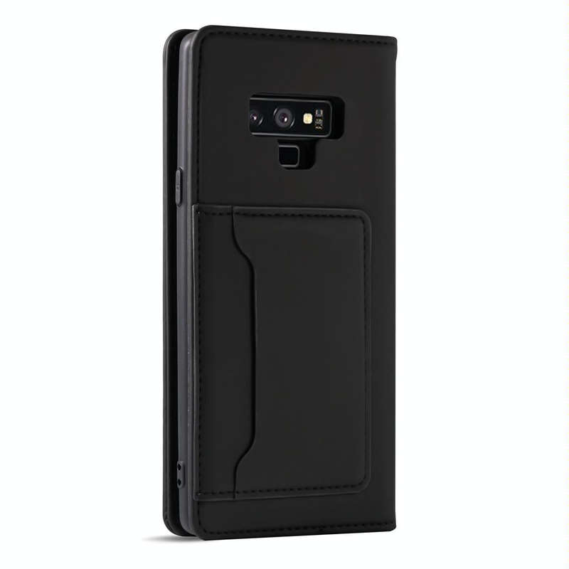 For Samsung Galaxy Note9 Strong Magnetism Liquid Feel Horizontal Flip Leather Case with Holder & ...