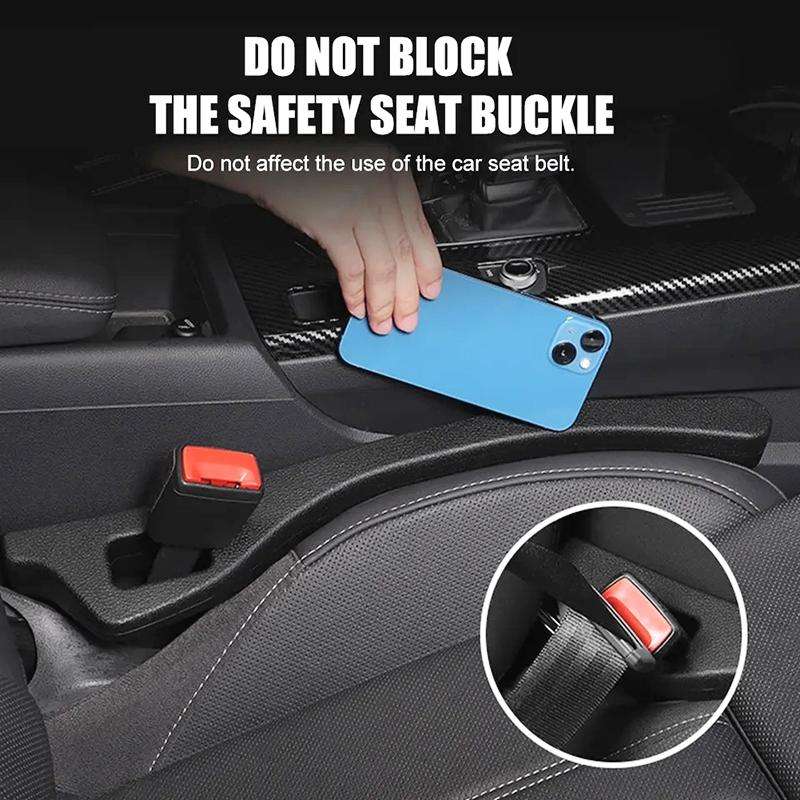 1 Pair Car Seat Gap Bar Car Interior Armrest Box Gap Leak-proof Filler (Red)