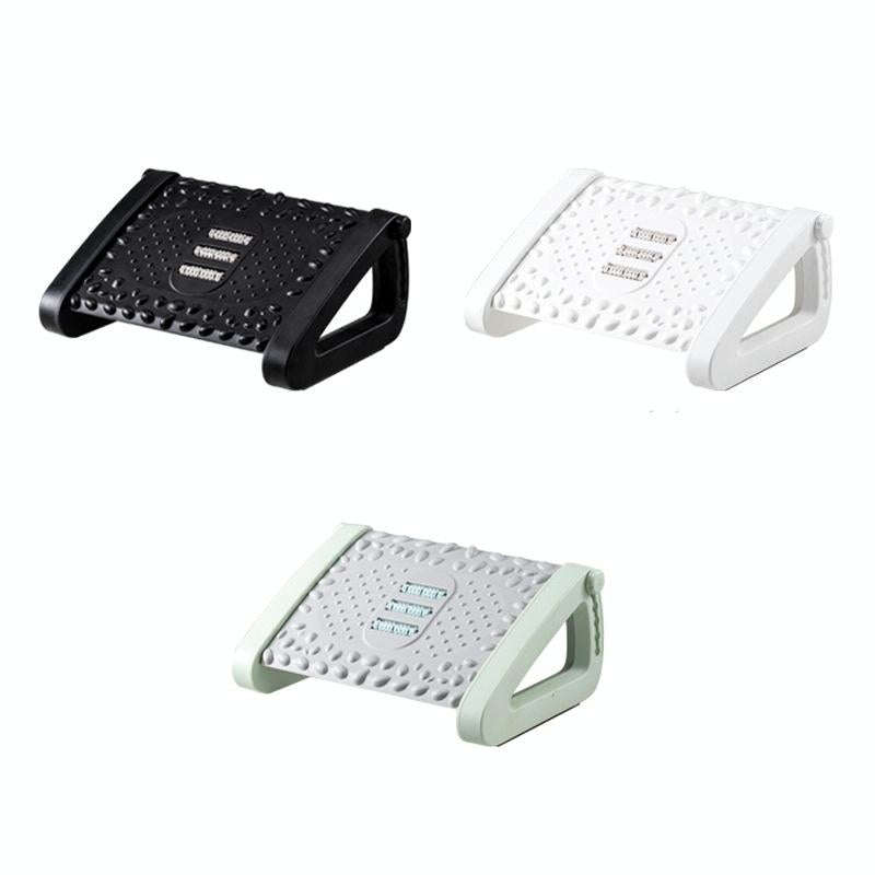 Office Computer Set Up Foot Stool Foot Massage Pedal(Bean Color)