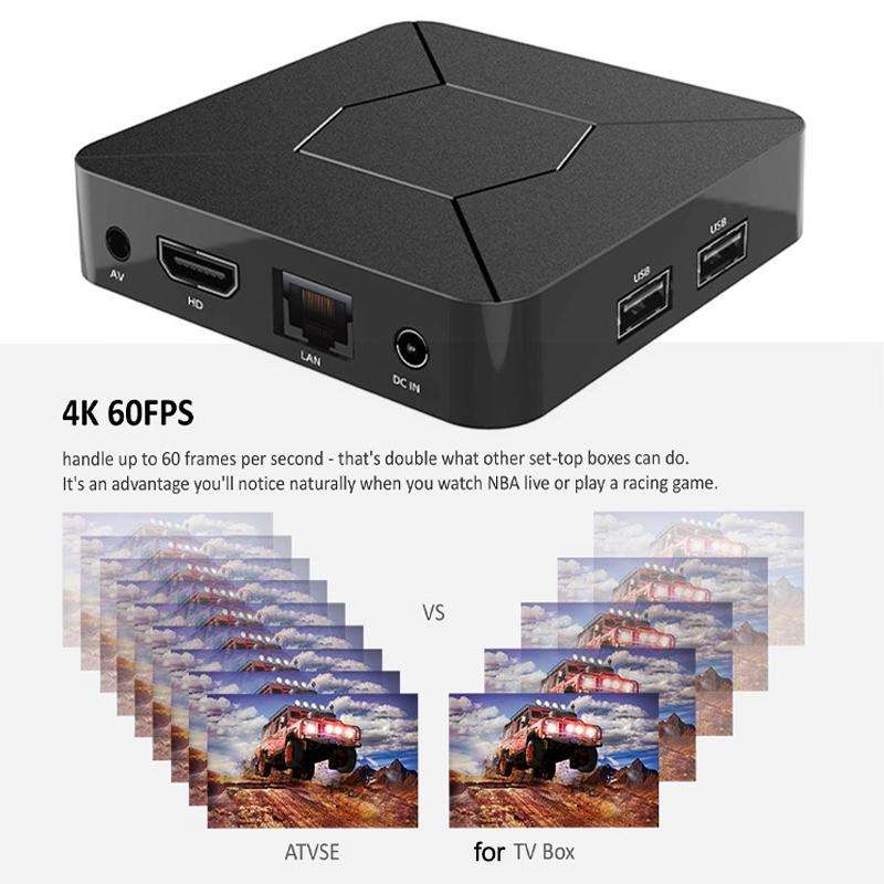 Q5 TV Set-Top Box 2G+8G Dual WiFi+Bluetooth Voice Remote HD Player(UK Plug)