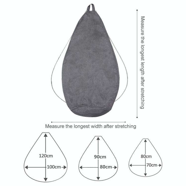 Lazy Sofa Bean Bag Chair Fabric Cover, Size: 70x80cm(Light Gray)