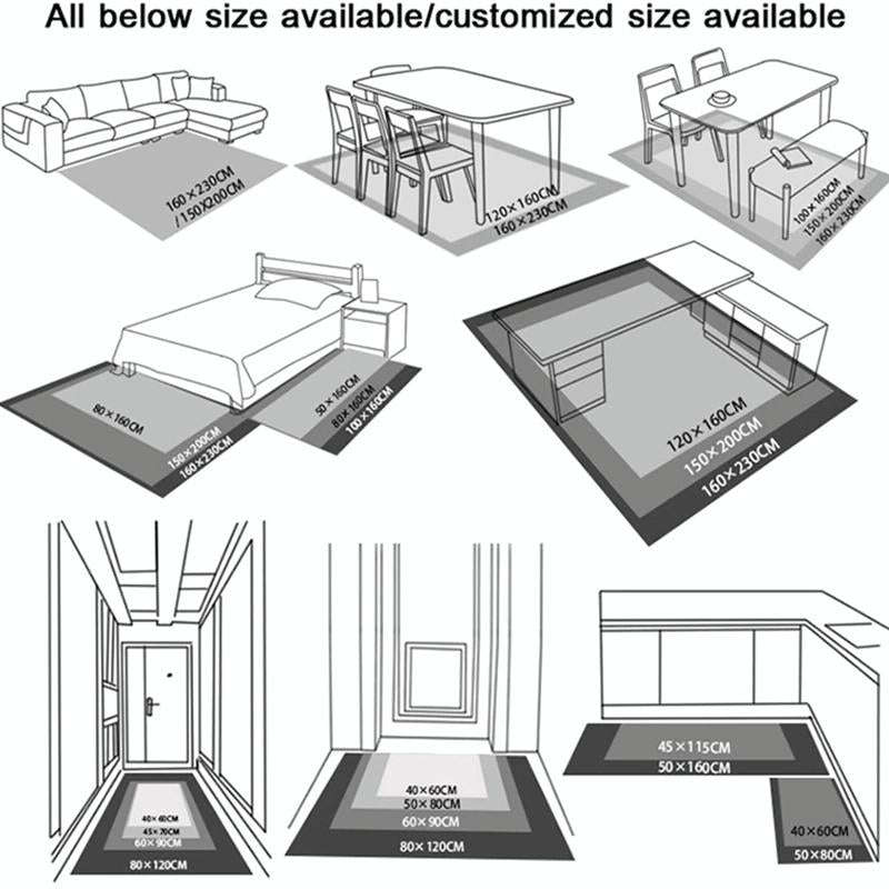 Geometric Lattice Carpet Kitchen Bath Antiskid Mat, Size:40x120cm(Black White Plaid)