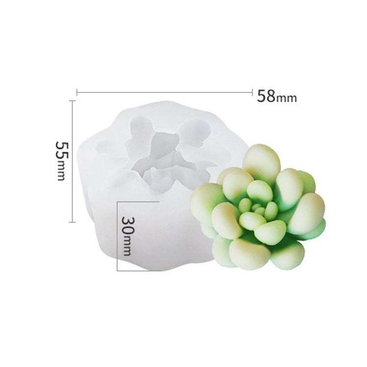 SX-ZW-199 Fleshy Three-Dimensional Candle Silicone Mold DIY Handmade Soap Aromatherapy Epoxy Mold