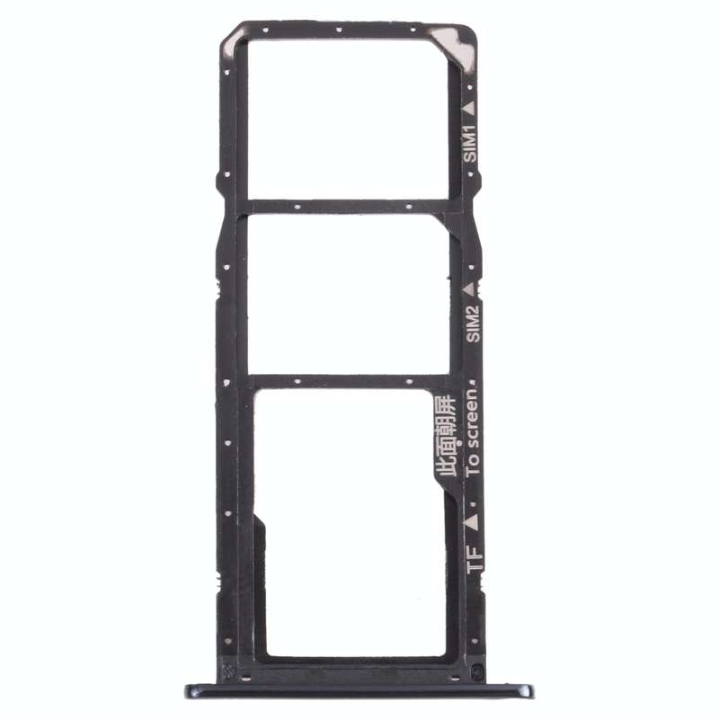 SIM Card Tray + SIM Card Tray + Micro SD Card Tray for Huawei Enjoy 8e (Black)