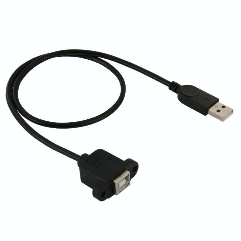 USB 2.0 Male to USB 2.0 Type-B Female Printer / Scanner Adapter Cable for HP, Dell, Epson, Length...