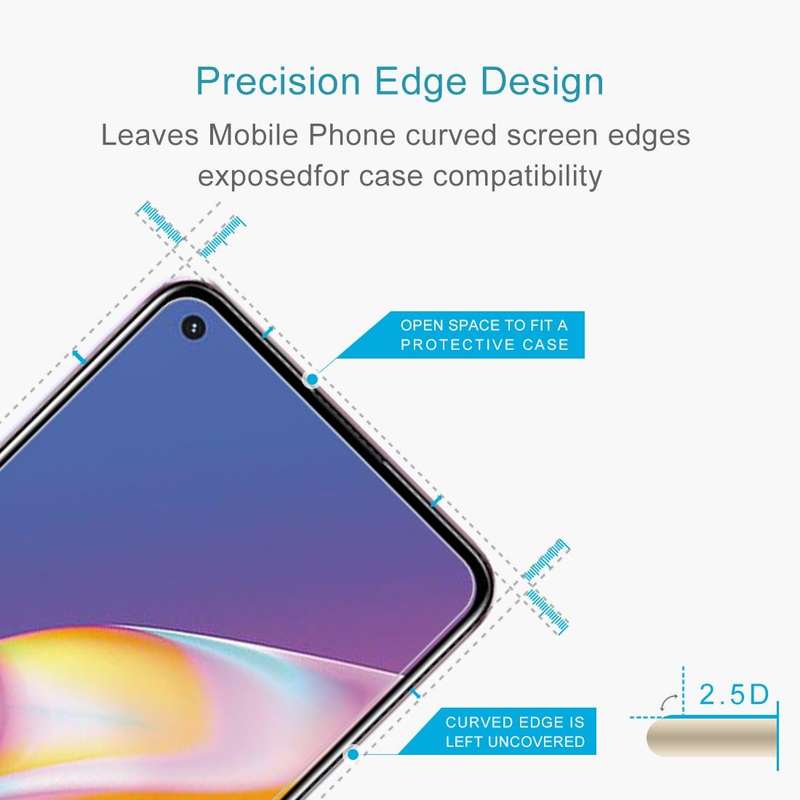 For OPPO A94 5G / 4G 50 PCS 0.26mm 9H 2.5D Tempered Glass Film