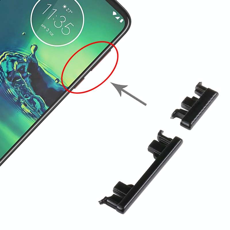 Power Button and Volume Control Button for Motorola Moto G8 Plus XT2019 XT2019-2 (Black)