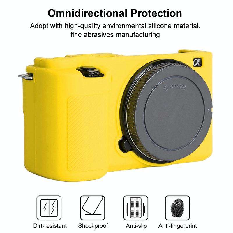 For Sony ZV-E10 Soft Silicone Protective Case (Yellow)