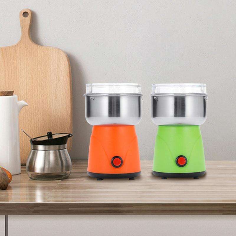 Pepper Stainless Steel Grinding Breaker Coffee Grinder EU Plug(Orange)