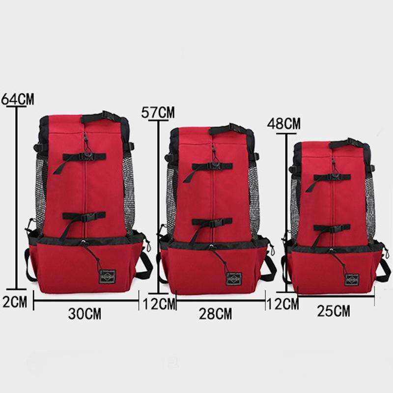 Ventilated And Breathable Washable Pet Portable Backpack, Size: XL(Black)