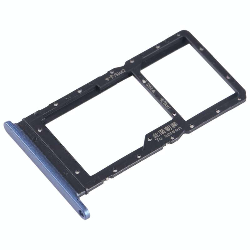 For Honor Play 20A SIM + SIM / Micro SD Card Tray (Blue)