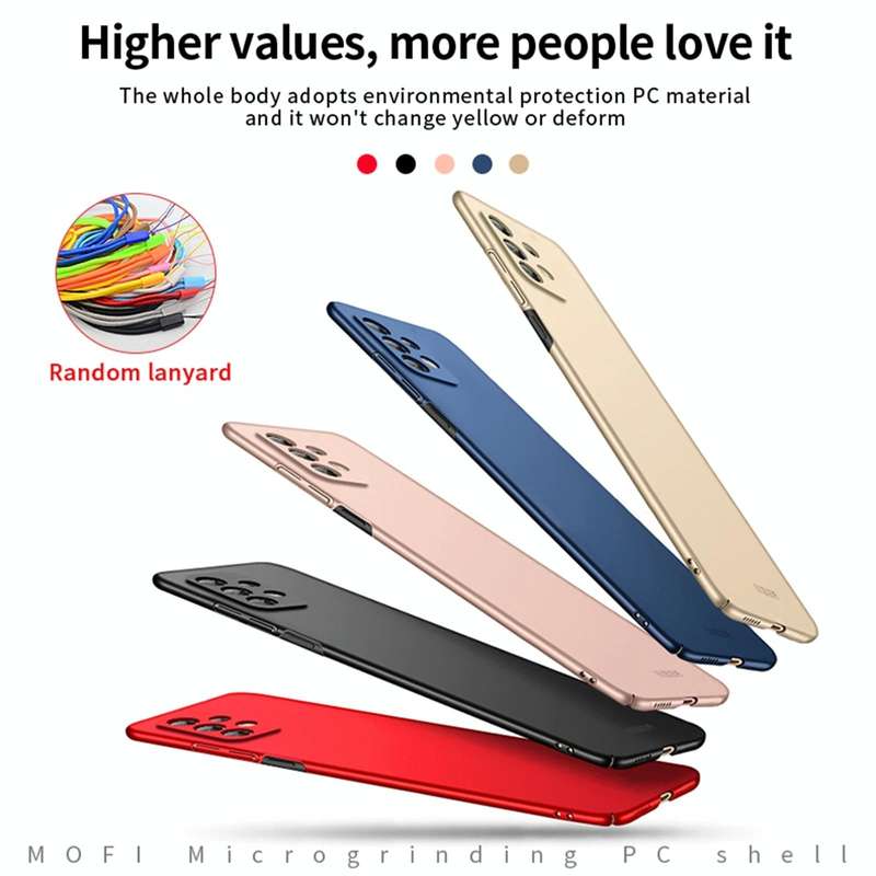 For Samsung Galaxy A53 5G MOFI Frosted PC Ultra-thin Hard Phone Case(Gold)