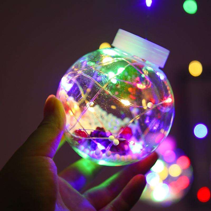 LED Copper Wire Curtain Light Wishing Ball Christmas Decoration String Lights, Random Style Deliv...