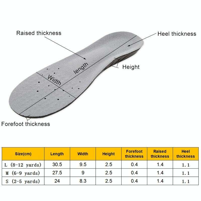 1 Pair PU Breathable Soft Sports Shock-absorbing Insole Sweat-absorbent Foot Pad Elastic Shoe Ins...