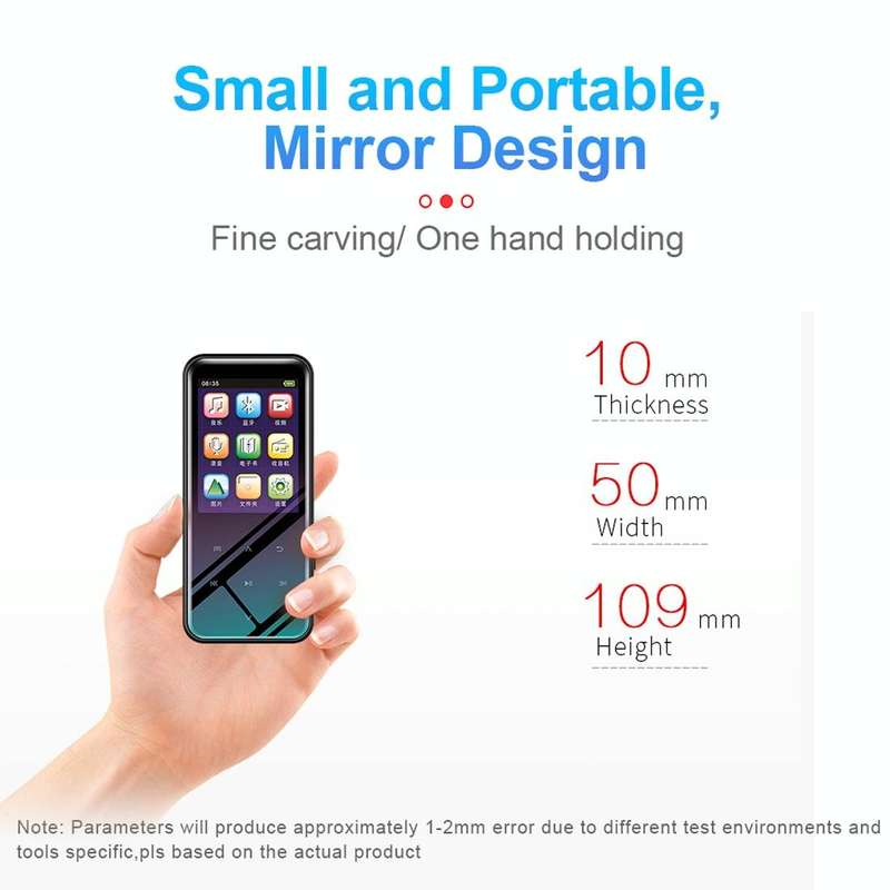 8GB M15 Multi-function Smart Voice Recorder MP3 Hifi Sound Music Player Walkman, Bluetooth Version