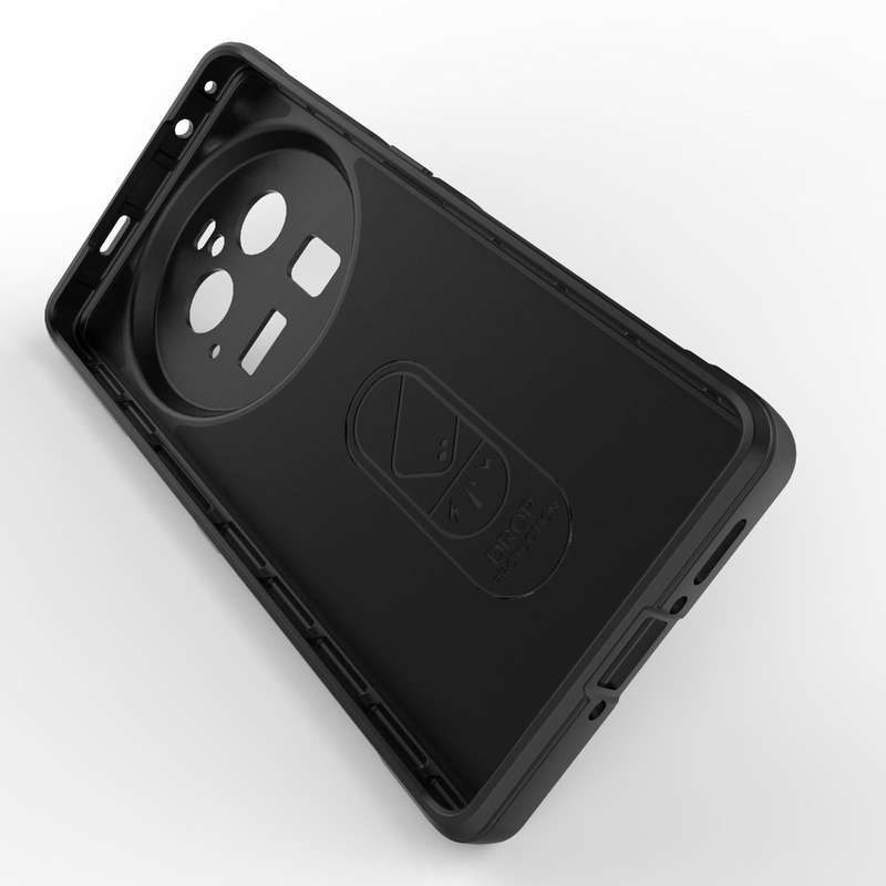 For OPPO Find X6 Pro 5G Magic Shield TPU + Flannel Phone Case(Grey)
